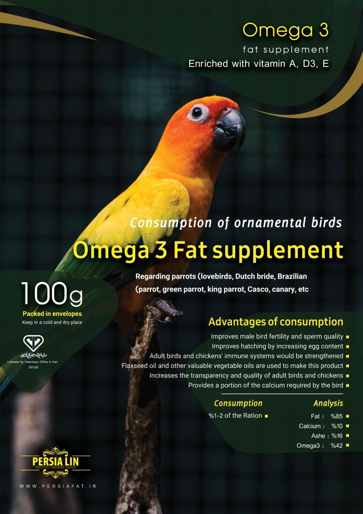 PersiaFat Omega 3 ornamental birds